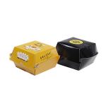 Customized Printing Logo Eco-friendly And Biodegradable Corrugated Paper Packaging Fast Food Burger Box for sale