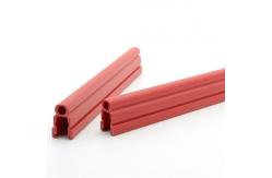 China Red Plastic U Channel Customized Size Building  U Shaped Plastic Channel supplier