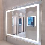 Equipped Light and 50/60Hz Voltage Hotel Bathroom Mirror for Modern Bathroom Makeover for sale