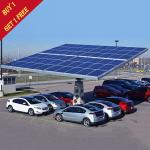 Galvanized Steel PV Carport Solar Systems 1.4KN/M2 Max Snow Load Galvanized Surface for sale