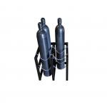 Metal Fab Gas Cylinder Rack 2 Wide By 2 Deep 4 Nitrogen Bottle Storage Rack for sale