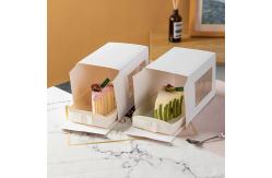 China Baking Square Packaging Box Cake Sushi Biscuit Donut Packaging Box supplier