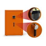 Leather-Covered Fireproof Jewelry Safe Limited Edition with Watch Winder