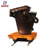 Steerable Electric Powered Ladle Transfer Cart For Material Foundry Factory
