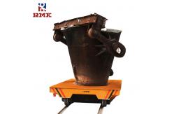 China Steerable Electric Powered Ladle Transfer Cart For Material Foundry Factory supplier