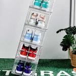 Custom Clear Transparent Acrylic Sneaker Display Case GLOSSY for sale