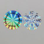Hot Melt Adhesive Custom Security Stickers With Digital Printing Technology for sale