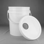 Handle Included Five Gallon Plastic Pails For UV Resistant Storage Solution