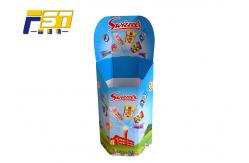China Easy Assembled Newspaper Dump Bins Moisture Resistant Customized Logo Print supplier