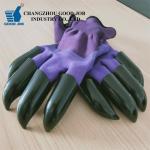 Claws ABS Plastic Outdoor Rubber Gloves Latex Digging Planting Waterproof for sale