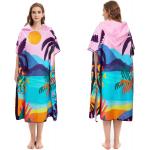Customized Printing Changing Surf Poncho Swim Robe Quick Dry Microfiber Hooded Beach Towel for sale