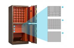 China Biometric Fingerprint Lock Jewelry Safe Box Watch Winder Double Compartment H1680mm supplier