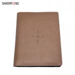 Sewing Binding PU Leather Power Bank Notebook Waterproof Padfolio Organizer for sale