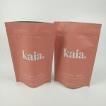 Cosmetic Plastic Stand Up Zipper Barrier Bag Matt Finished Resealable for sale