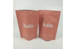 China Cosmetic Plastic Stand Up Zipper Barrier Bag Matt Finished Resealable supplier