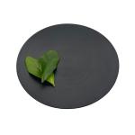 Non Toxic Melamine Salad Plate 10 Inch Matte Black Round Plate for sale
