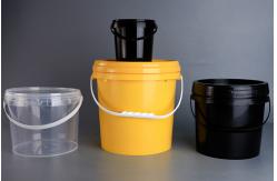 China Durable Circular Plastic Bucket with Screen Printing Technology supplier