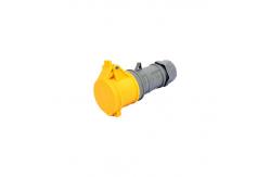 China Three Phase  220V 16A Male Socket Sleeve Electrical Connectors Waterproof supplier