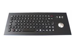 China 82 Keys Industrial Metal Mechanical Keyboard With 800 DPI Optical Trackball supplier