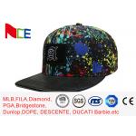 Paint - Splashing Style Womens Snapback Hats , Colorful Hip Hop Snapback Caps for sale