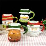 Christmas Mug 400ml Creative 3D Modeling Couple Coffee Cup Breakfast Milk Cup Festival Gift Handcrafted Animal Cup for sale