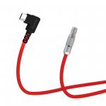 Alvin's Cables Right Angle USB-C Type-C to 2 Pin 12V Fast Charging Power Cable for Tilta| Teradek| SmallHD| Z-CAM| Blackmagic Pyxis, Ultra Soft 45cm|17.7inches for sale