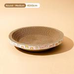 ODM Round Cardboard Cat Scratcher Wear Resistant Cat Scratcher Round