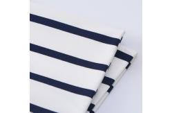 China Breathable Comfortable Striped Cotton Fabric For French Terry supplier