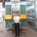 10cm Egg Processing Equipment , Siemens Motor 1.5kw Egg Laying Chicken Cages for sale