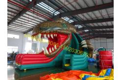 China dinosaur giant inflatable slide supplier