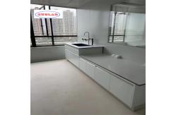 China White Lab Workbench - 2 Compartments for Versatile Applications supplier