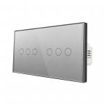 6 Gang 280g Touch Light Switch Embedded Remote Control Light Switch for sale