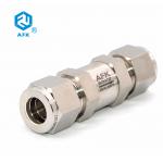 6000psi Instrument Check Valve AFK Ferrule Stainless Steel BSPT NPT for sale