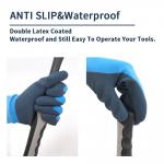 13 Gauge Double Layer Latex Gloves Abrasion Resistant Work Gloves OEM ODM