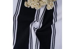 China Dureble And  Breathable Cotton Double Yarn Striped Cotton Fabric For T-Shirt supplier