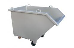 China 4000LBS Forklift Tilt Dumpster Forklift Attachment Dumping Bin supplier