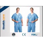 SPP Blue Color Disposable Medical Scrubs Operating Room Clothing S-4XL for sale