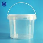 Butter Biscuits IML Bucket Microwavable Clear Plastic Bucket With Lid for sale