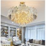 Postmodern Italian Luxury Gold Modern Crystal Chandelier for sale