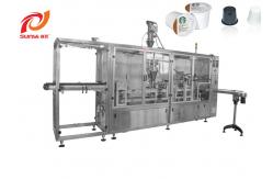 China SKP-4 4Lanes Plastic Cup Filling And Sealing Machine supplier