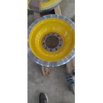 EN 10204 diameter 640mm rail truck trailer wheels with yellow painting color for sale