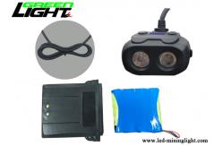 China Dual Beam Led Mining Headlamp 15000lux High Brightness Waterproof With Oled Screen supplier