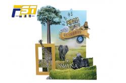 China Attractive Foldable Cardboard Advertising Standee Unique Design For Promotion supplier