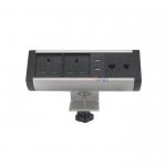 Usb Port 3 Ways Clamp On Conference Table Socket for sale