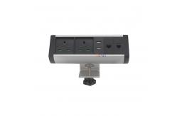 China Usb Port 3 Ways Clamp On Conference Table Socket supplier