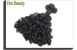 China Big Pissy Real Double Weft Human Hair Extensions / Double Drawn Curly Hair supplier