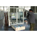 Reception Area UPVC Sliding Window with Frosted Glass Privacy  Cheap Replacement UPVC Sliding Window for Home Renovation for sale