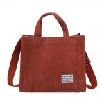 Zipper Closure Canvas Grocery Bags Adjustable Strap Simple Style for sale