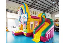 China EN71 Mini Unicorn Bouncy Castle Inflatable Bouncer Slide supplier