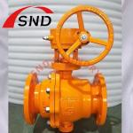 WCB Material Turbine Driven Ball Valve for Natural Gas Pipe Coating PN16 DN150 for sale